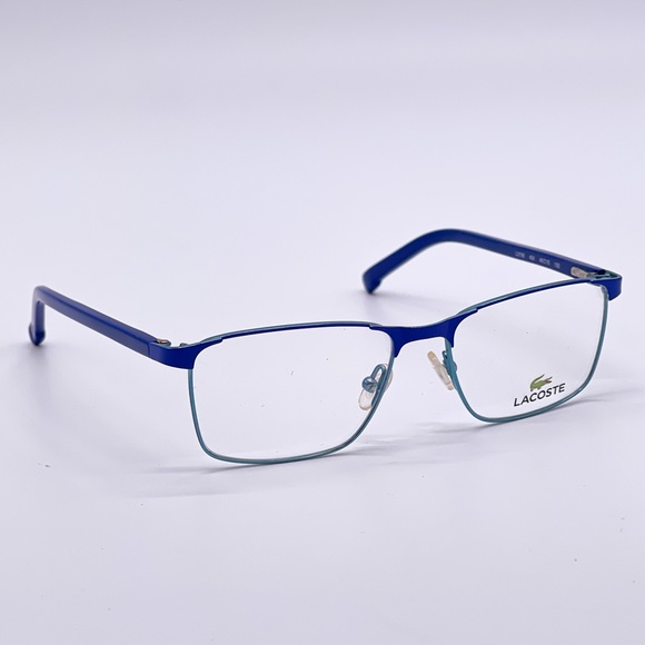 NEW LACOSTE KID’S EYEGLASSES L3106 424 BLUE KID’S EYEWEAR LACOSTE - Picture 6 of 9